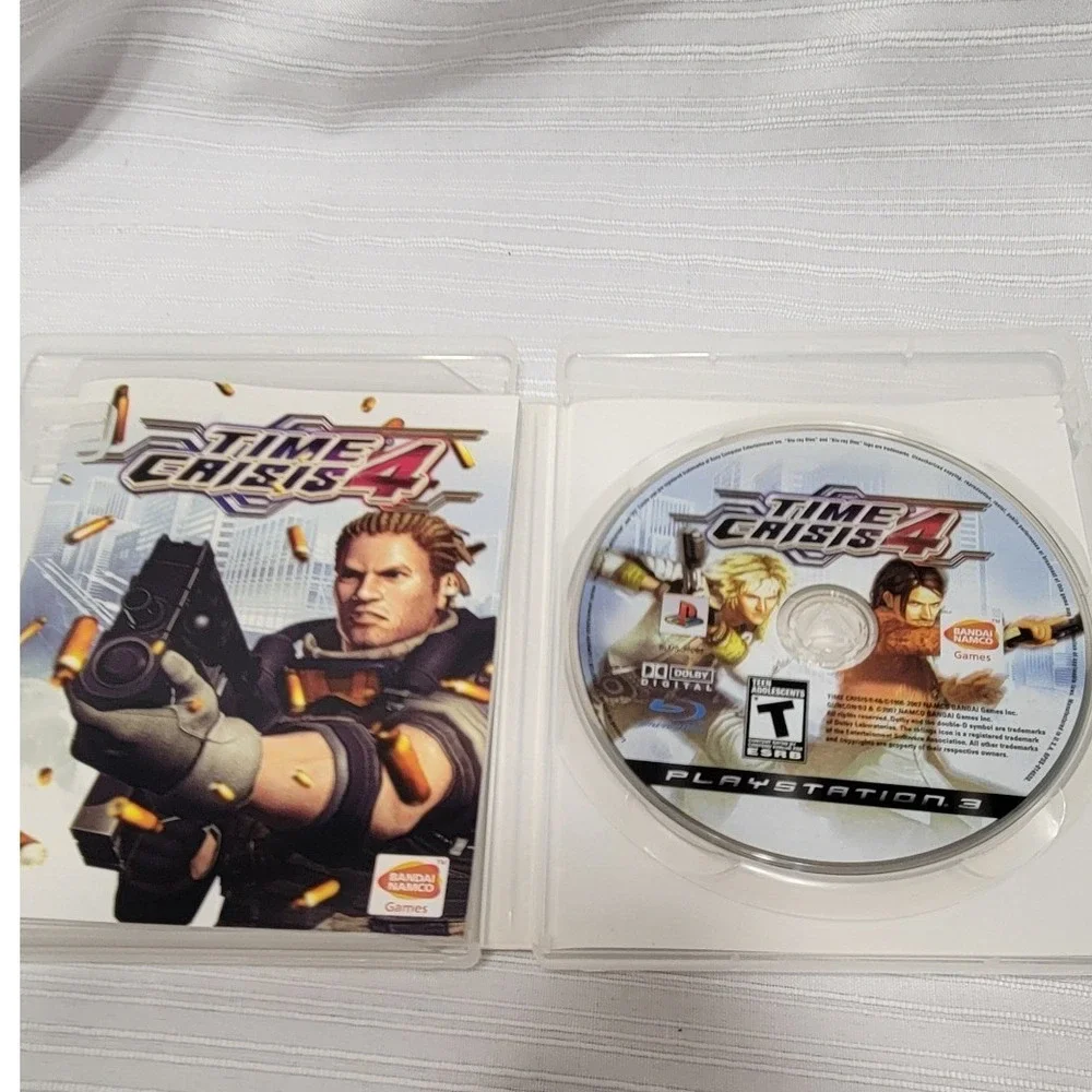 Time Crisis 4 Sony PlayStation 3 PS3 Bandai Namco Arcade Shooter Game CIB